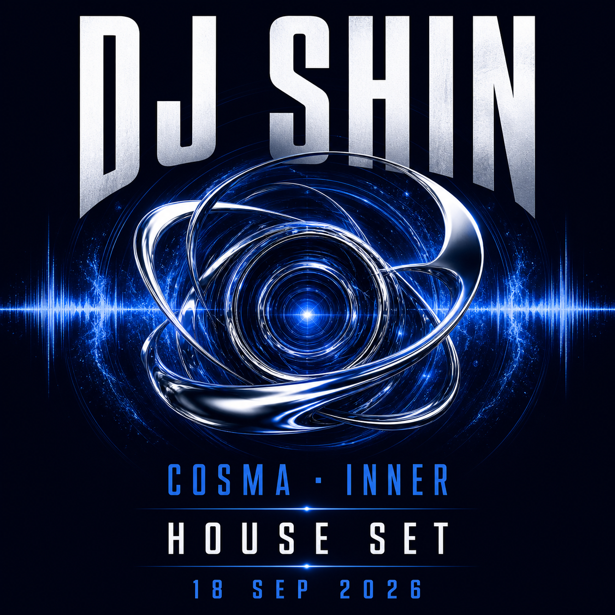 DJ Shin · Cosma Inner · 2026/09/18 — artist event artwork